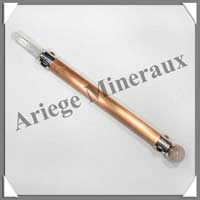 CRISTAL de ROCHE + Cuivre - B�ton de Force - 245 mm - 102 grammes - P006