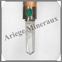 CRISTAL de ROCHE + Cuivre - B�ton de Force - 245 mm - 102 grammes - P006