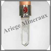 CRISTAL de ROCHE + Cuivre - B�ton de Force - 245 mm - 102 grammes - P006