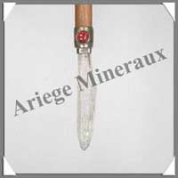 CRISTAL de ROCHE + Cuivre - B�ton de Force - 195 mm - 16 grammes - P002