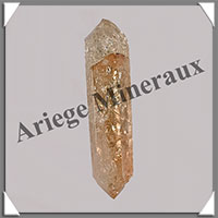 CITRINE (Amthyste Chauffe) - BIPOINTE - 42x11x8 mm - 6,7 grammes - M009