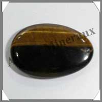 OEIL de TIGRE - Galet de Massage 50x35 mm - C001