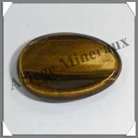 OEIL de TIGRE - Galet de Massage 50x35 mm - C003