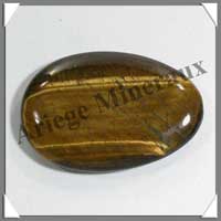 OEIL de TIGRE - Galet de Massage 50x35 mm - C003