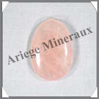 QUARTZ ROSE - Galet de Massage 50x35 mm - C006
