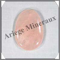 QUARTZ ROSE - Galet de Massage 50x35 mm - C006