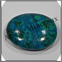 CHRYSOCOLLE-MALACHITE - Galet de Soins - 60x40x8 mm - 61 grammes - A004