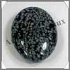 OBSIDIENNE MOUCHETEE - Galet de Soins 70x50 mm - C002 Br�sil