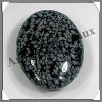 OBSIDIENNE MOUCHETEE - Galet de Soins 70x50 mm - C002