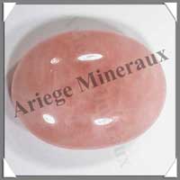 QUARTZ ROSE - Galet de Soins - 70x50x15 mm - 100 grammes - C001