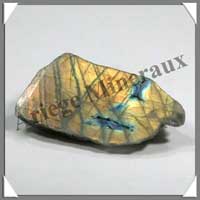 (w:300g)LABRADORITE - 1 Face Polie - [Taille 3] - Plus de 60 gr