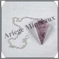 (w:350g)AMETHYSTE - Pendule 40 mm - M002