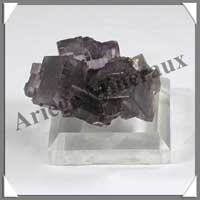 (w:100g)FLUORITE VIOLETTE - 23x45 mm - C001