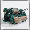 DIOPTASE Cristallisée - 138 grammes - 70x50x45 mm - M002 Kazakstan