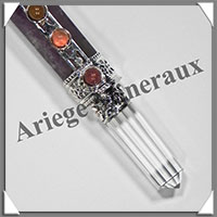 AMETHYSTE - CHAKRAS - Bton de Force - 150x15 mm - 56 grammes - P001