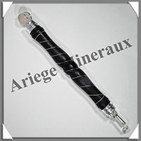 CRISTAL de ROCHE + Bois/Mtal - Bton de Force - 245x22 mm - 68 grammes - P015