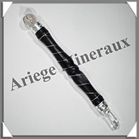 CRISTAL de ROCHE + Bois/Mtal - Bton de Force - 245x25 mm - 76 grammes - P016