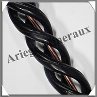 CRISTAL de ROCHE + Bois/Cuivre - Bton de Force - 385x25 mm - 128 grammes - P022