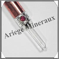 CRISTAL de ROCHE + Cuivre - Bton de Force - 120x15 mm - 26 grammes - P001