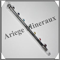 METAL Argent - CHAKRAS - Bton de Force - 195x10 mm - 33 grammes - P004