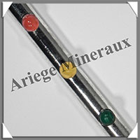 METAL Argent - CHAKRAS - Bton de Force - 195x10 mm - 33 grammes - P004