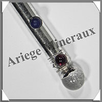 METAL Argent - CHAKRAS - Bton de Force - 195x10 mm - 33 grammes - P004