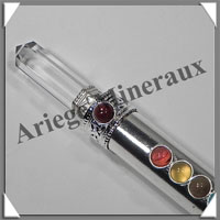 METAL Argent - CHAKRAS - Bton de Force - 125x18x12 mm - 30 grammes - P006