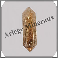 CITRINE (Amthyste Chauffe) - BIPOINTE - 35x9x9 mm - 5,4 grammes - M003