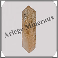 CITRINE (Amthyste Chauffe) - BIPOINTE - 40x11x10 mm - 8,3 grammes - M010