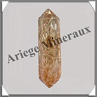 CITRINE (Amthyste Chauffe) - BIPOINTE - 40x9x9 mm - 6,7 grammes - M011