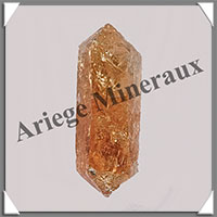 CITRINE (Amthyste Chauffe) - BIPOINTE - 40x15x10 mm - 9,7 grammes - M014