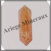 CITRINE (Amthyste Chauffe) - BIPOINTE - 40x13x13 mm - 9,6 grammes - M017