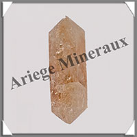CITRINE (Amthyste Chauffe) - BIPOINTE - 40x13x13 mm - 9,9 grammes - M018