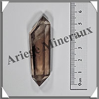 CITRINE (Naturelle)- BIPOINTE - 62x17x13 mm - 18 grammes - R002