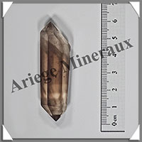 CITRINE (Naturelle)- BIPOINTE - 62x17x13 mm - 18 grammes - R002