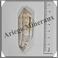 CITRINE (Naturelle)- BIPOINTE - 63x20x15 mm - 28 grammes - R013
