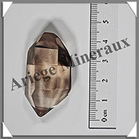 CITRINE (Naturelle)- BIPOINTE - 43x23x19 mm - 20 grammes - R014