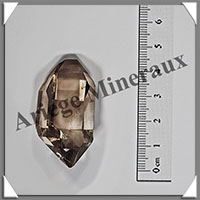 CITRINE (Naturelle)- BIPOINTE - 43x23x19 mm - 20 grammes - R014