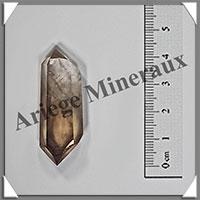 CITRINE (Naturelle)- BIPOINTE - 42x18x10 mm - 9 grammes - R020