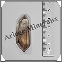 CITRINE (Naturelle)- BIPOINTE - 42x18x10 mm - 9 grammes - R020