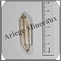 CITRINE (Naturelle)- BIPOINTE - 47x15x14 mm - 11 grammes - R025