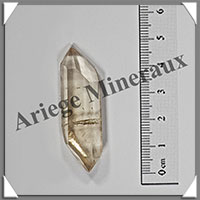 CITRINE (Naturelle)- BIPOINTE - 47x16x9 mm - 10 grammes - R026