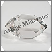 CRISTAL de ROCHE - BIPOINTE - 45x28x25 mm - 32 grammes - R004