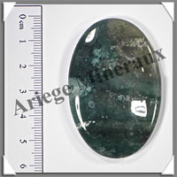 AGATE MOUSSE - Galet de Massage - 30 grammes - 60x40 mm - A002
