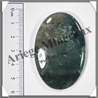 AGATE MOUSSE - Galet de Massage - 30 grammes - 60x40 mm - A002