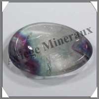 FLUORITE (Arc en Ciel) - Galet de Massage - 35 grammes - 50x35 mm - C005
