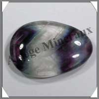 FLUORITE (Arc en Ciel) - Galet de Massage - 35 grammes - 50x35 mm - C006