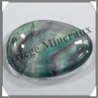 FLUORITE (Arc en Ciel) - Galet de Massage - 35 grammes - 50x35 mm - C008