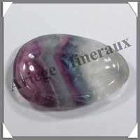 FLUORITE (Arc en Ciel) - Galet de Massage - 35 grammes - 50x35 mm - C009