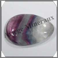 FLUORITE (Arc en Ciel) - Galet de Massage - 35 grammes - 50x35 mm - C009